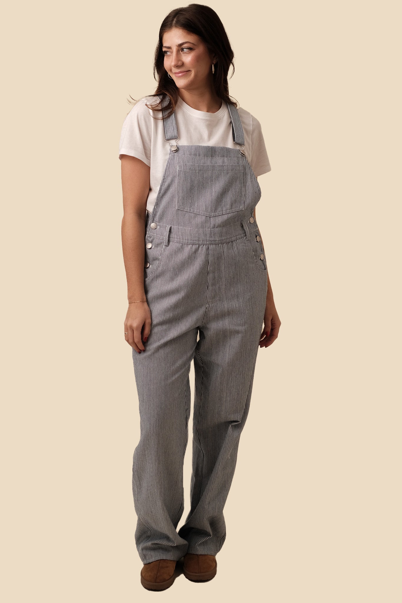 MAX Striped Denim Dungaree, Max, Vibhuti Khand