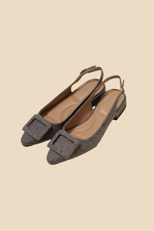 Chinese Laundry Sweetie Flannel Slingback (Grey)