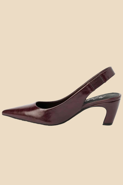 Matisse Leona Slingback Heel (Bordeaux)