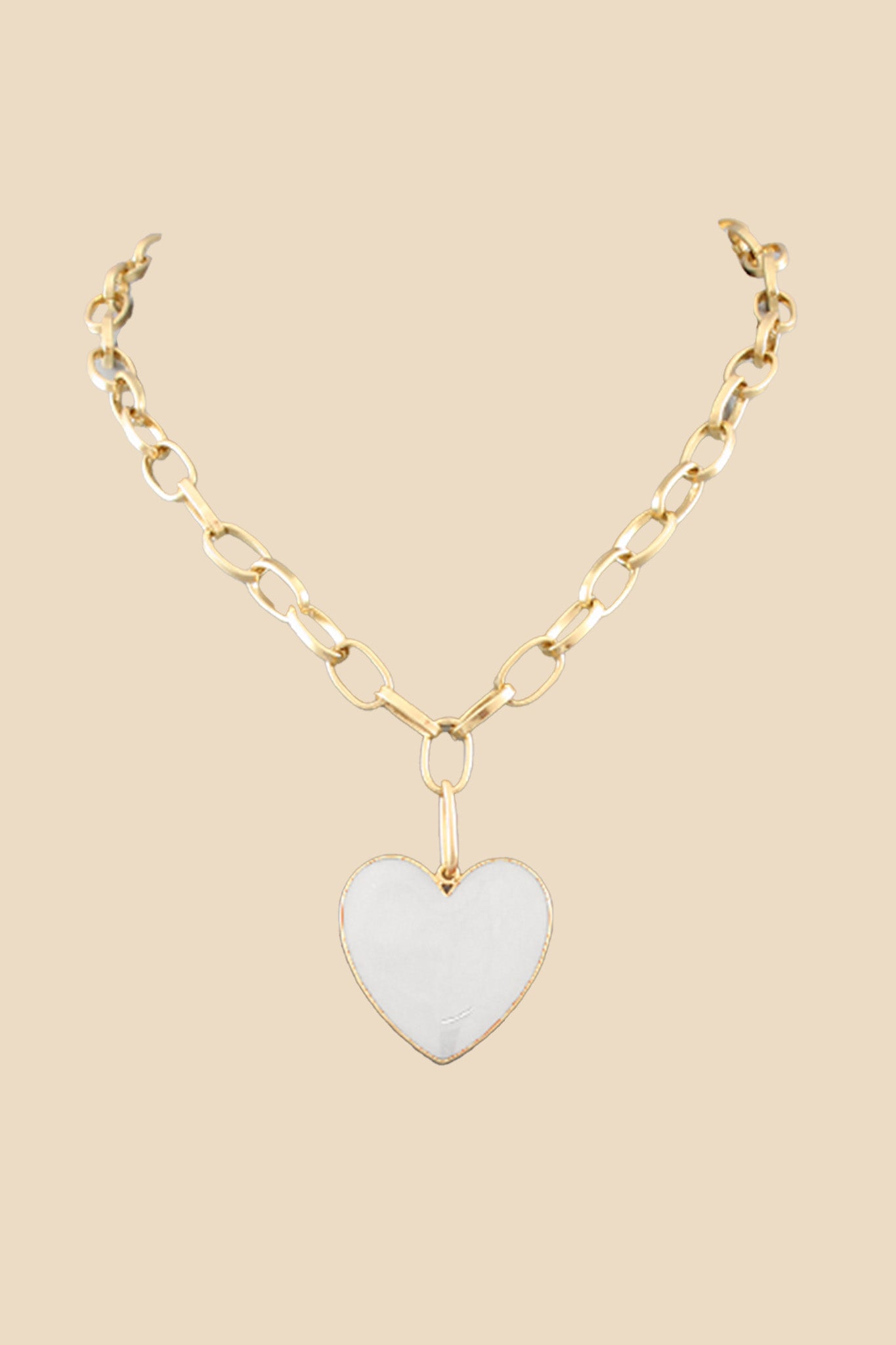 Enamel Heart Necklace