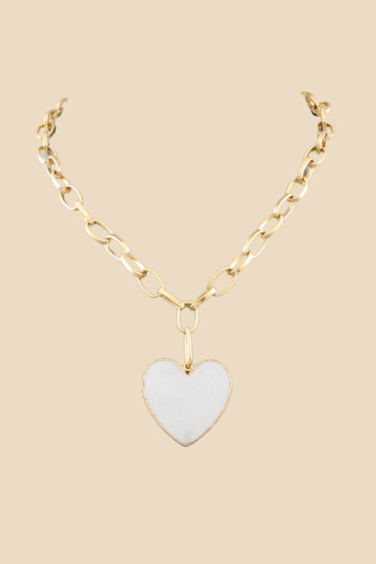 Enamel Heart Necklace