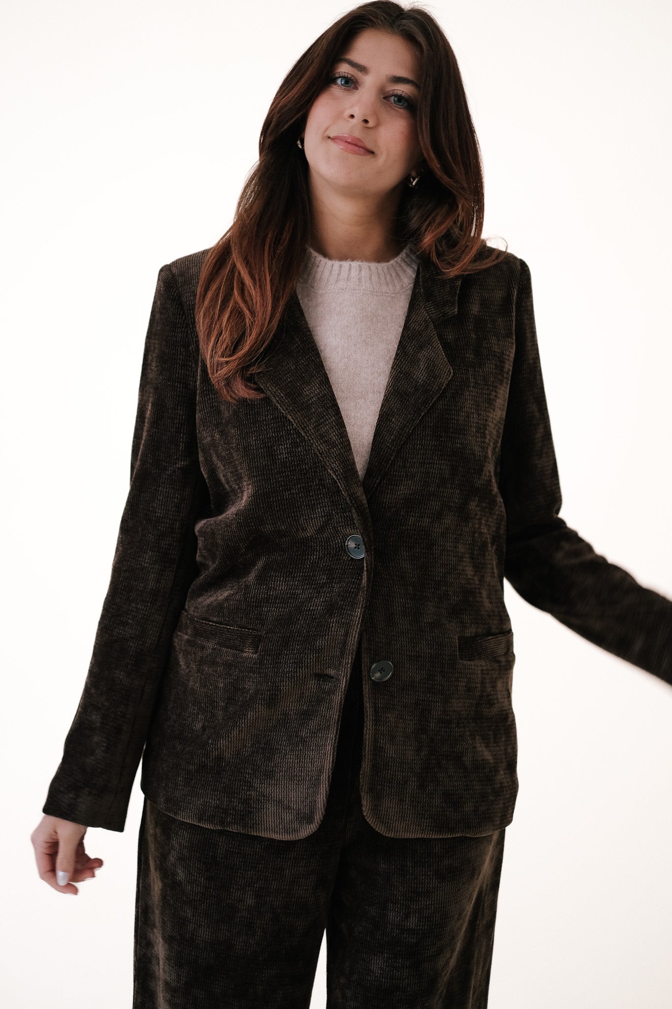 Womens black 2024 corduroy blazer