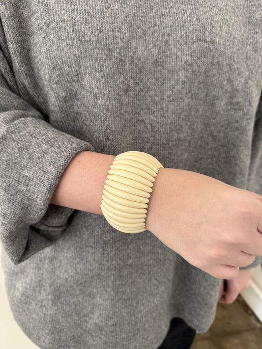 Beige Stretch Bracelet