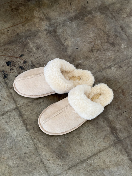 Matisse Chill Fur Slippers (Natural)