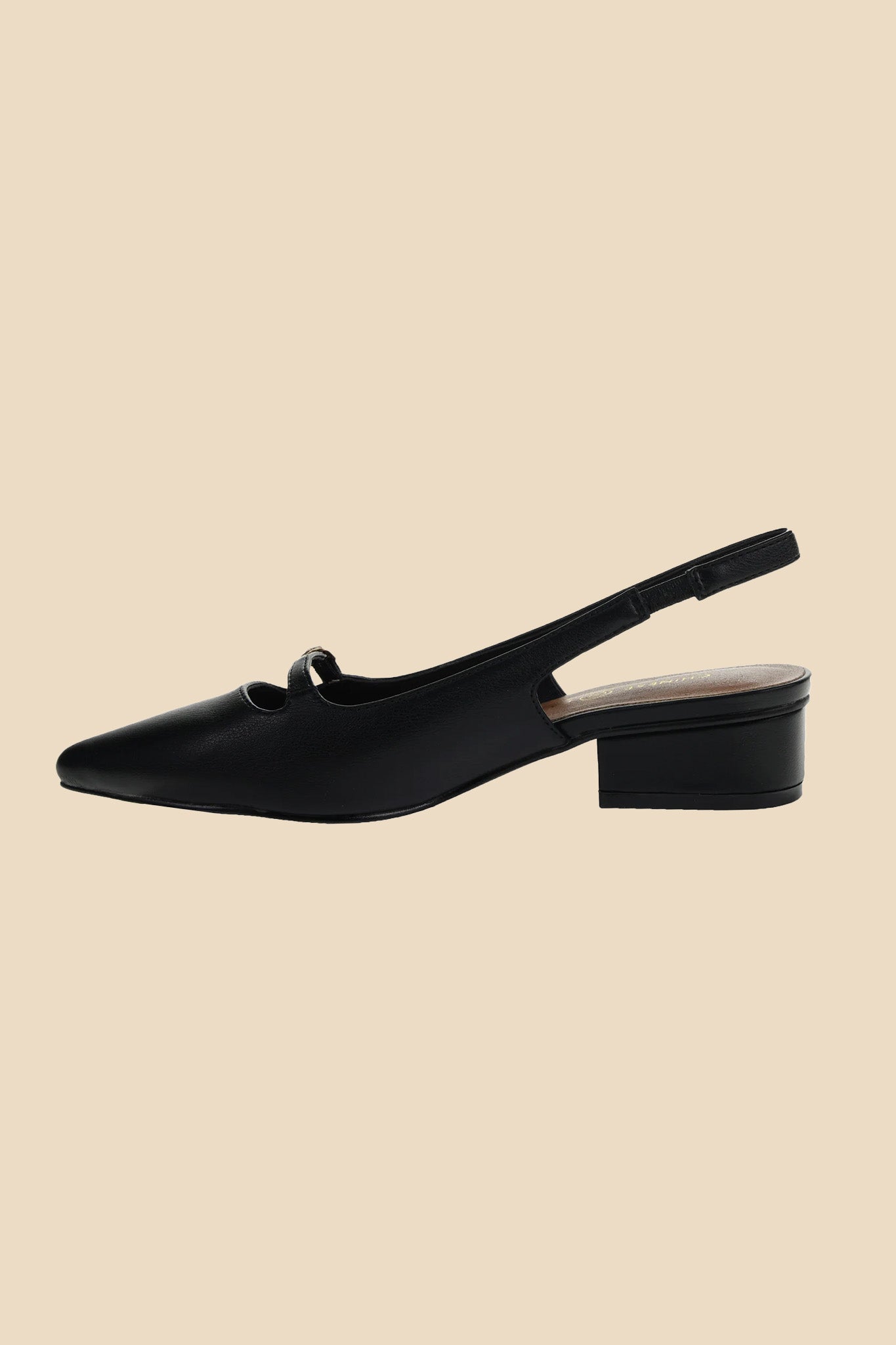 Chinese Laundry Maude Pointed Toe Slingback Low Heel (Black)